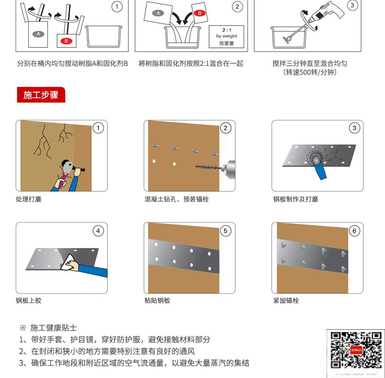 包钢蕉城粘钢加固施工过程